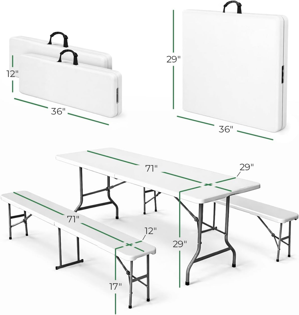 Folding Picnic Table Set