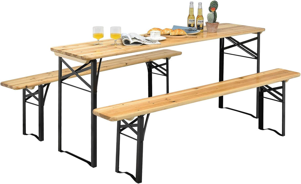 3-Piece Folding Picnic Table Set