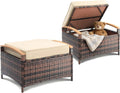 Rattan Ottoman Set
