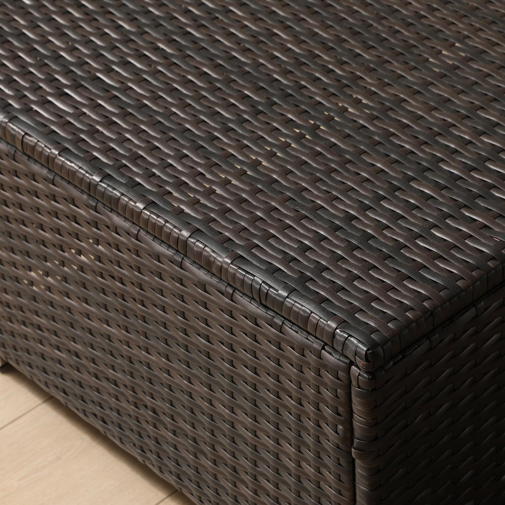2 PE Wicker Patio Chaise Lounges