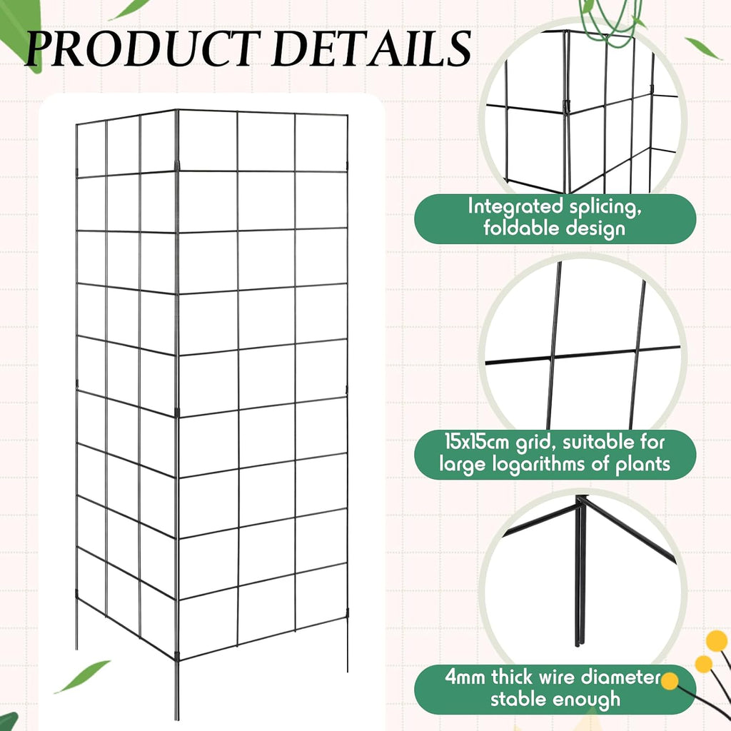 Folding Metal Garden Trellis