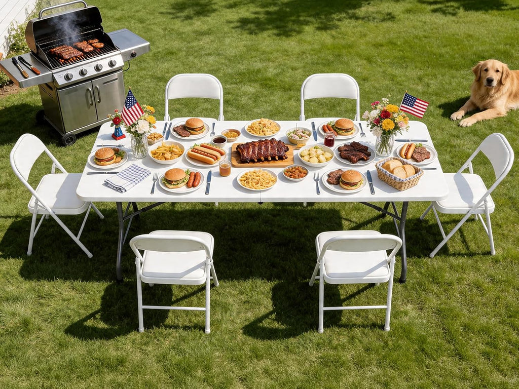 Folding Table And Chairs Set