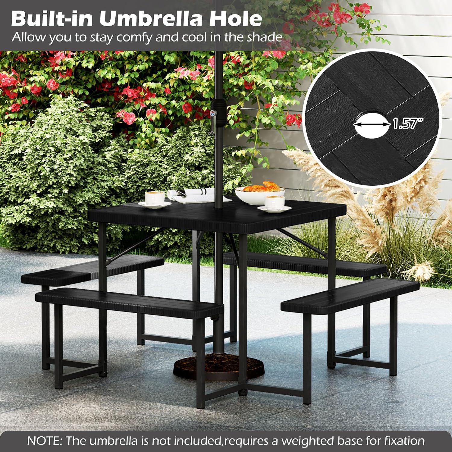8-Seat Picnic Table Set