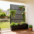 Metal Planter Box with Trellis