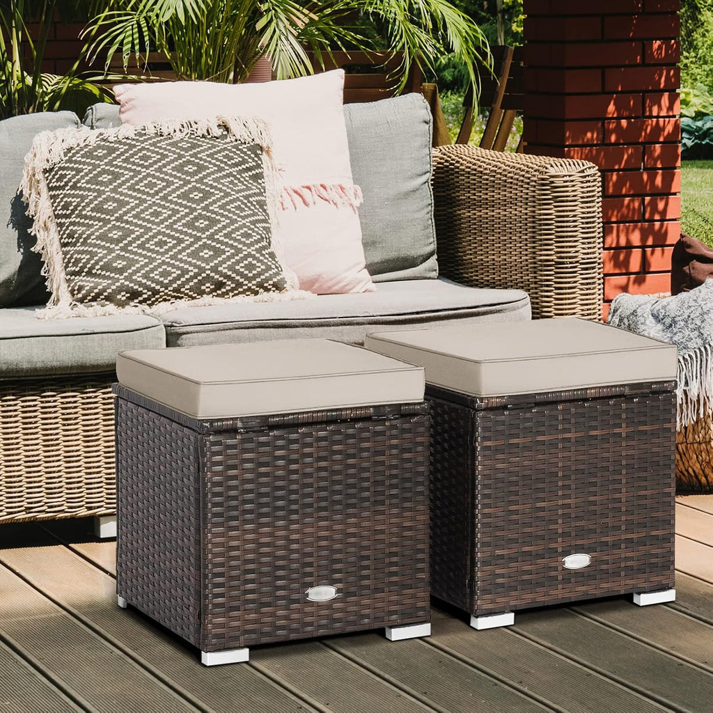 Patio Ottoman Set