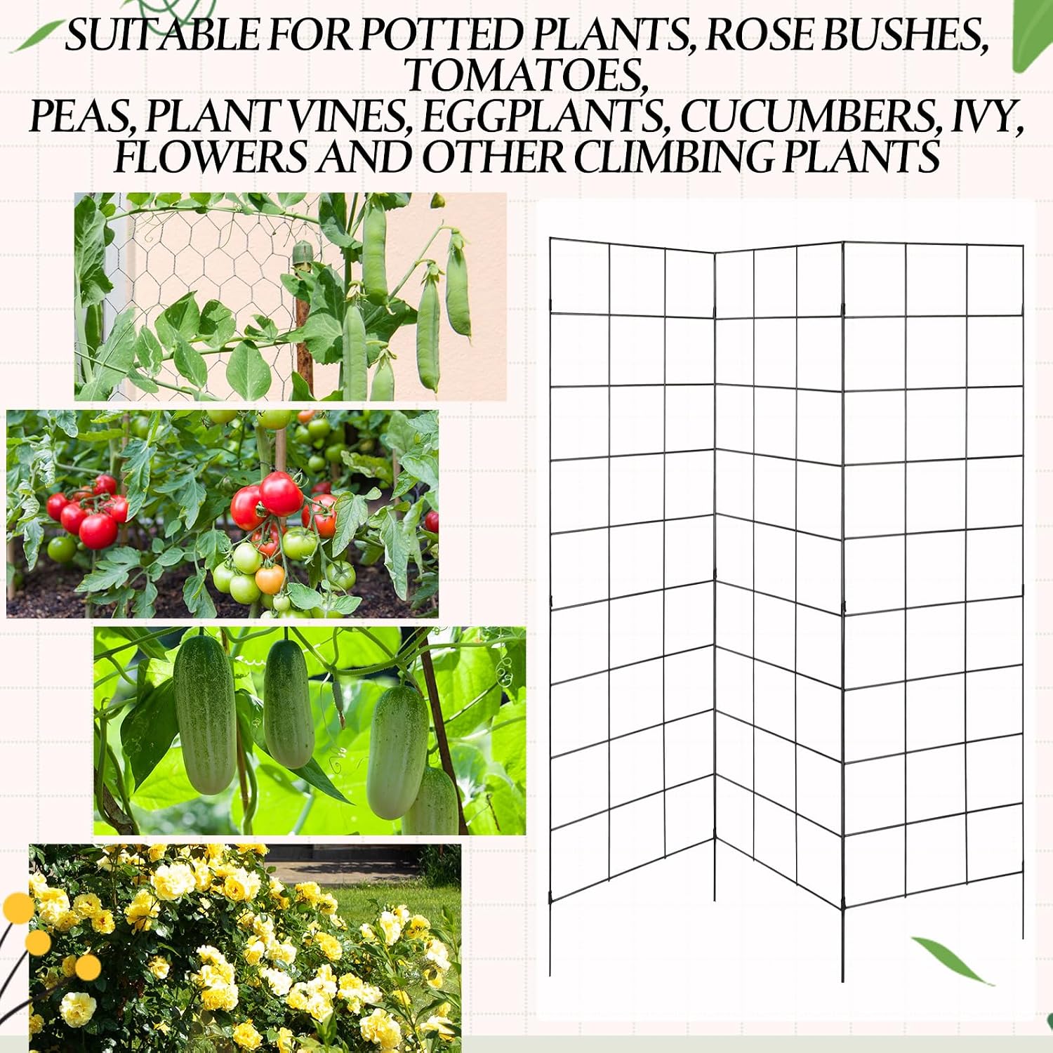 Folding Metal Garden Trellis