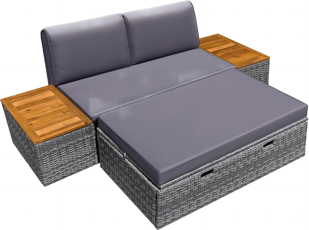 Wicker Outdoor Daybed Set