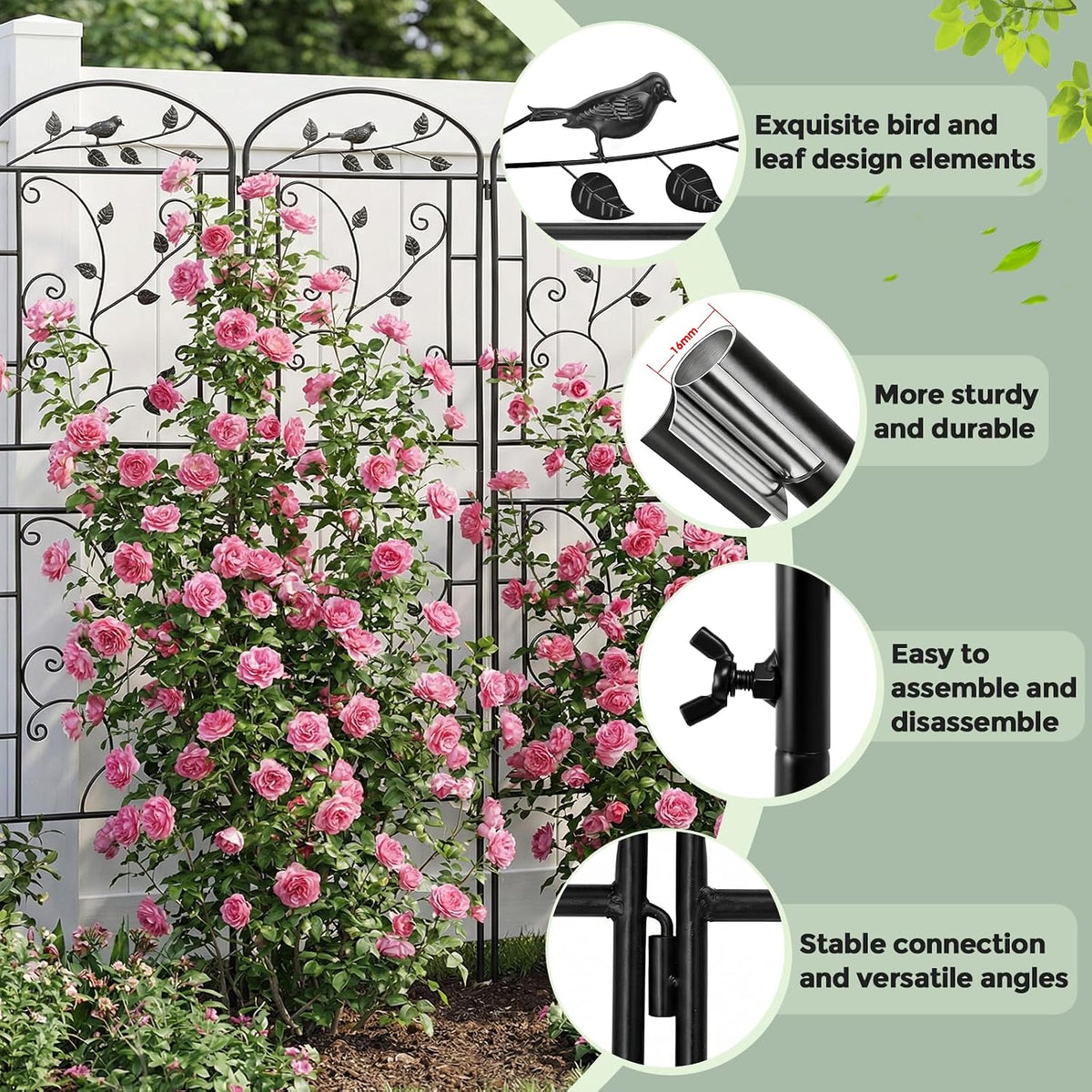 Metal Lattice Garden Trellis