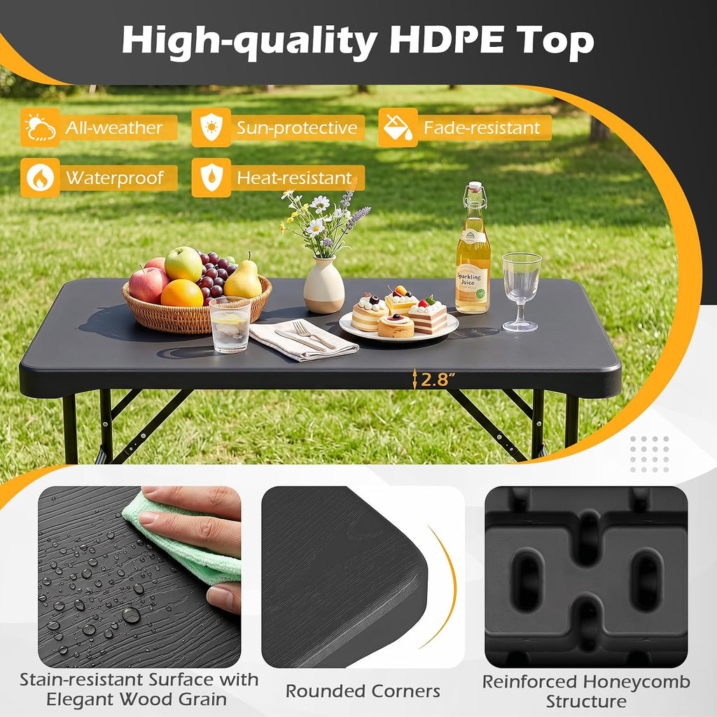 Folding Picnic Table Bench Set