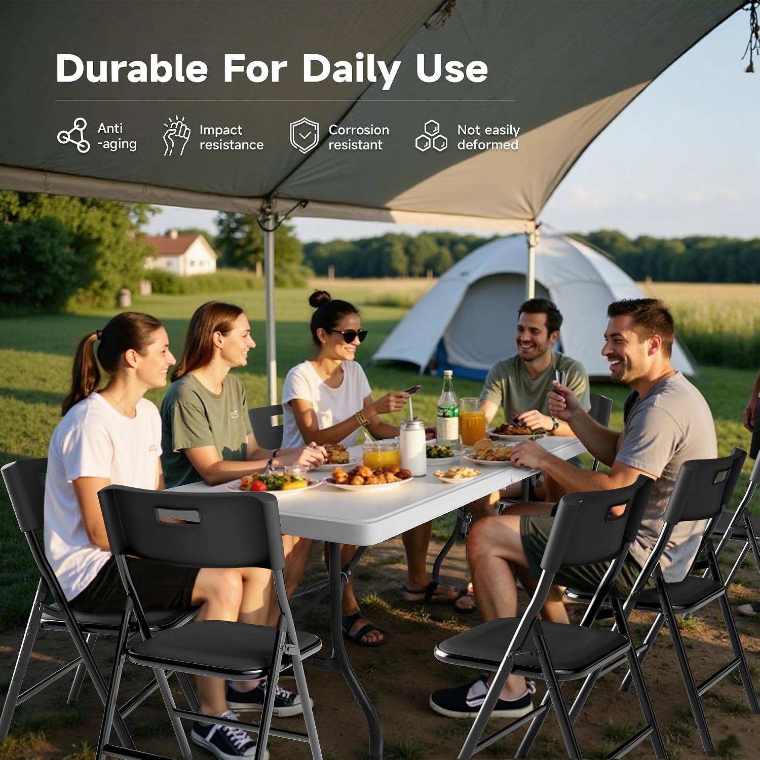 6-Piece Folding Table Set
