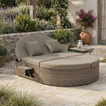 2-Person Rattan Patio Daybed