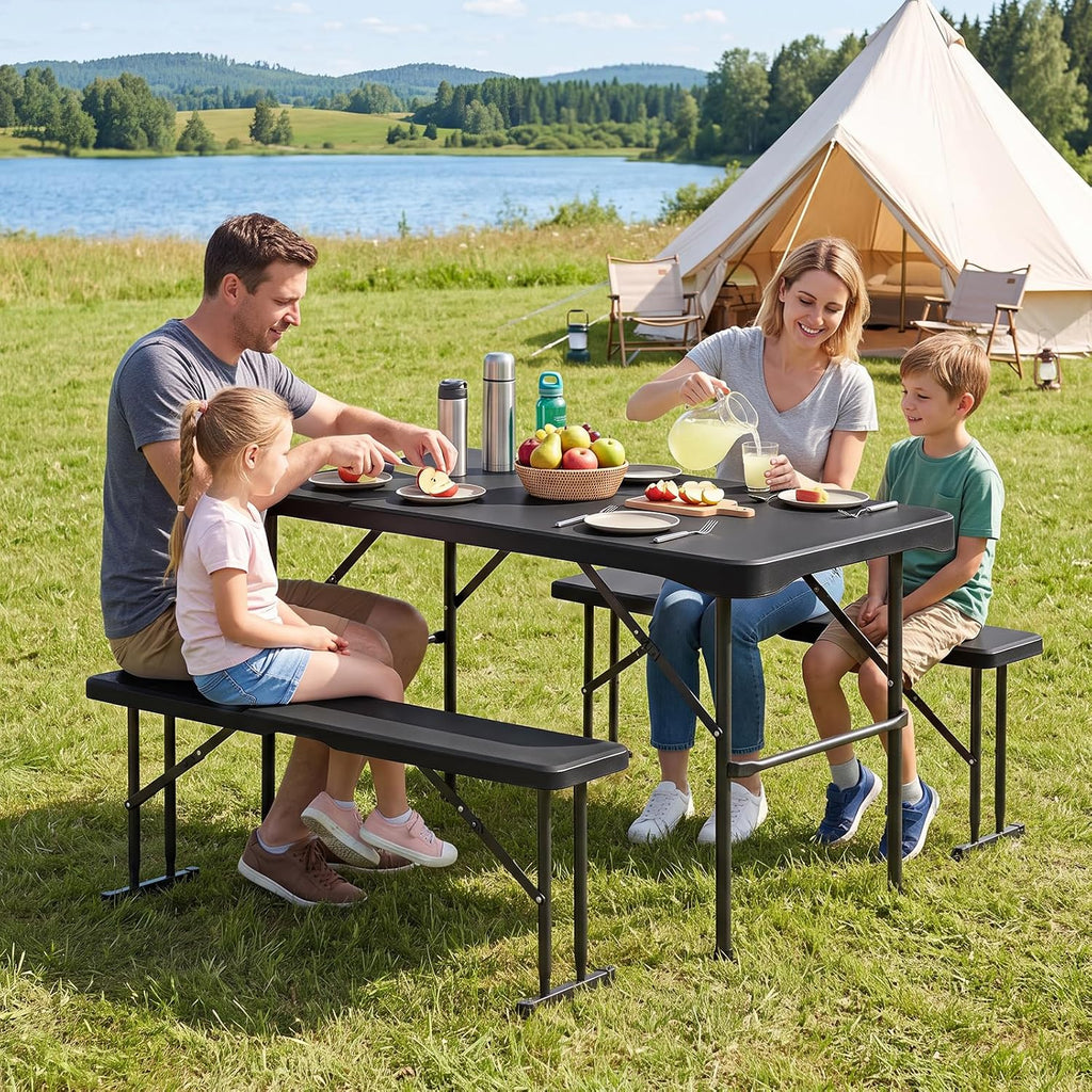 Folding Picnic Table Bench Set