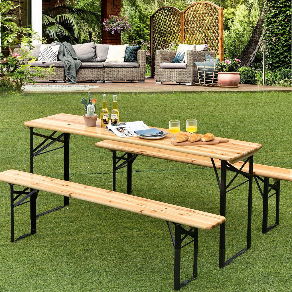 3-Piece Folding Picnic Table Set