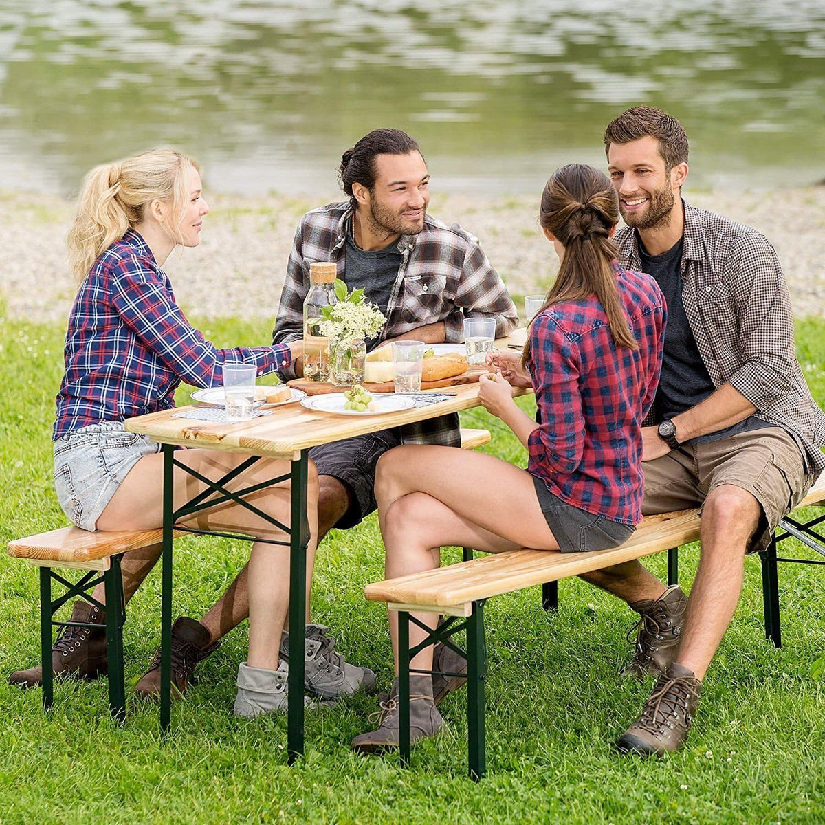 3-Piece Folding Picnic Table Set