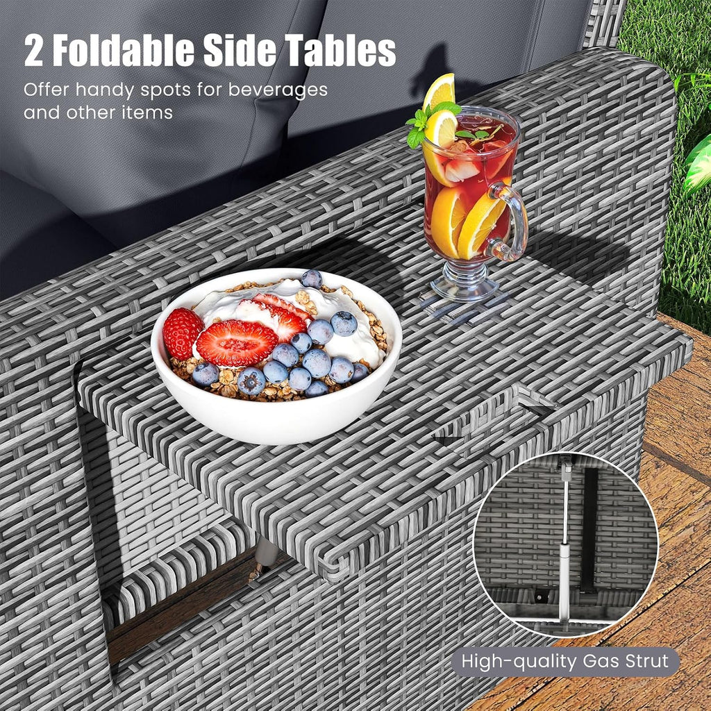Wicker Patio Daybed Set